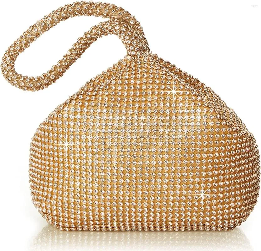 Bolsas de noite femininas com strass bolsa triângulo brilhante para festa de formatura dos anos 1920 bolsa vestidos de casamento