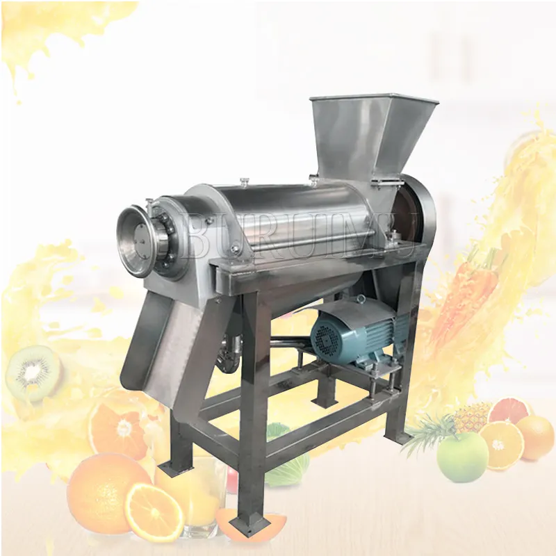 Lewiao LZ-0.5 Commercial Apple Spiral Crusher Juicer Extractor Fruits Production Line Bearbetningsmaskin med hjul Cold Press för Orange