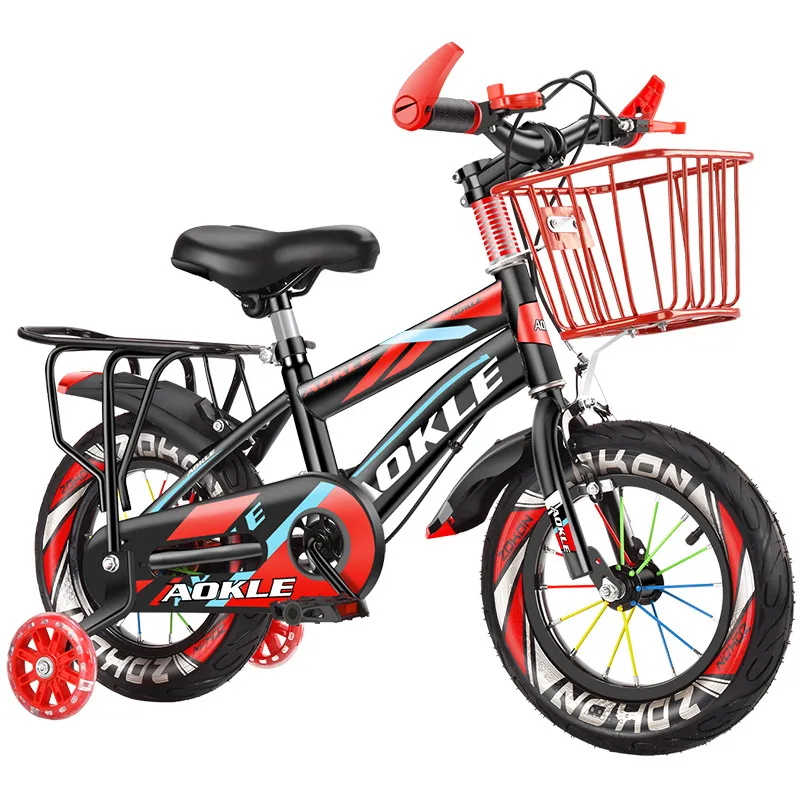 新しい子供の自転車18インチベビーカー2〜10歳のベビーカー自転車クール子供の自転車
