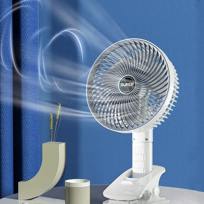 Diğer Ev Bahçesi Taşınabilir Fan USB Şarj Edilebilir 3 Varlıklı 3 Varlık Kablosuz Elektrikli Fan El Klips Klipsi Soğutma Fanı Kamp Masaüstü Ofis 230607