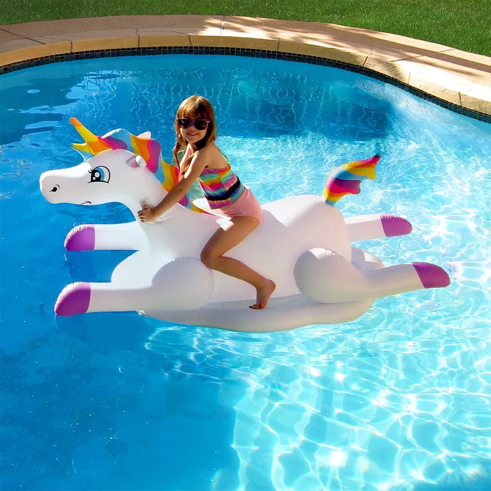 Flotteur De Piscine Gonflable Licorne Arc En Ciel Cloud Rider Du 43,03 €