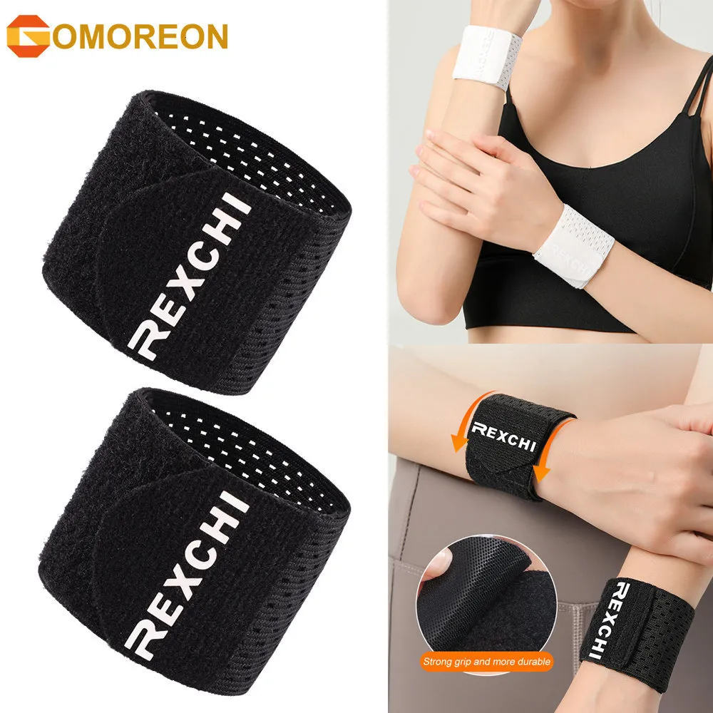 Sweatband 2PcsPair Wrist Brace Cinghie di supporto regolabili per il fitness Sollevamento pesi Tendinite Artrite del tunnel carpale 230608