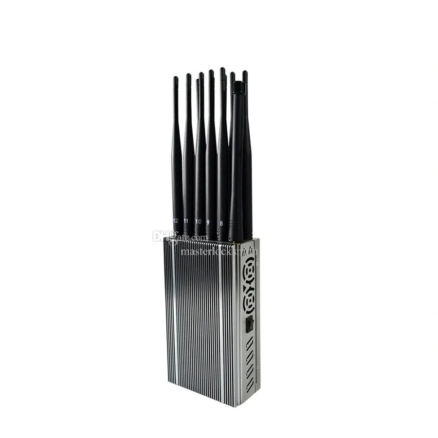 Portable 12 Antennas Signal Jamm Ers Shields GPS WIFI LOJACK
