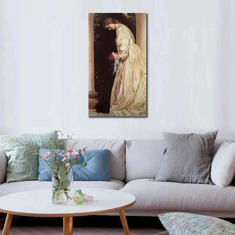 Canvas Art Sisters Classical Portrait by Frederic Leighton Painting Handcrafted House Decor