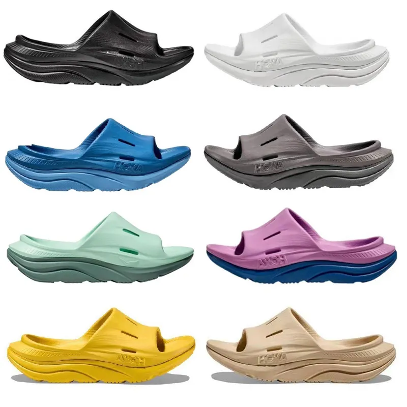 Hoka One One Ora Recovery Slide 3 Designer Hokas Thick Sole Slippers