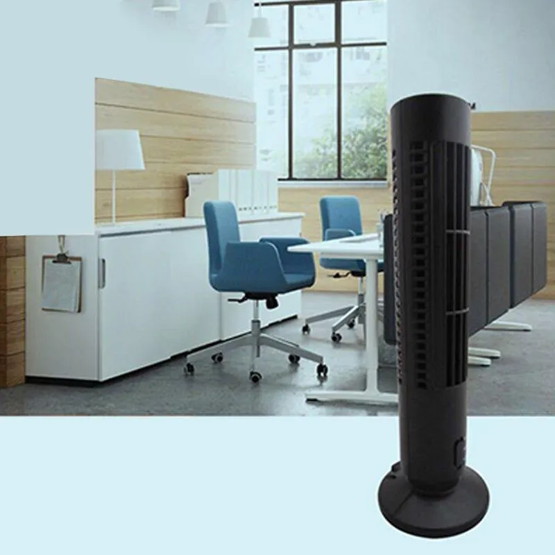 Fãs 808F Criativo Mini USB Vertical Bladeless Ar Condicionado Portátil Portátil Desktop Silent Cooling Tower Ventilador Home Office