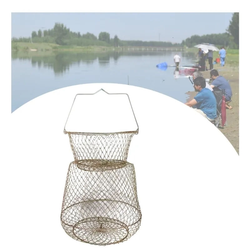 Collapsible Steel Wire Fish Feeder Basket For Freshwater And