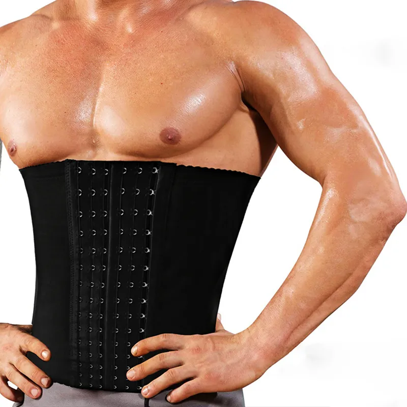 Waist Tummy Shaper Shapers Men Shapewear Waist Trainer Body Shaper Modeling Belt Fat Compression Strap with 6 Hooks Shapewear Cincher Girdle Corset 230607