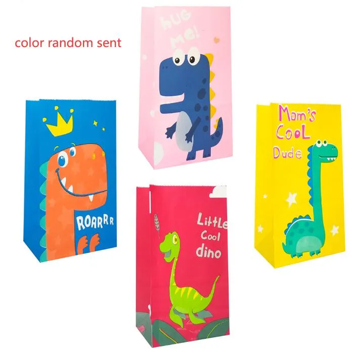 Joias Bolsas Sacos Dinossauro Comida Papel Festa Doces Presente Comemorações Chá de Bebê Aniversário Casamento 13X8X24Cm Drop Delivery Otijg