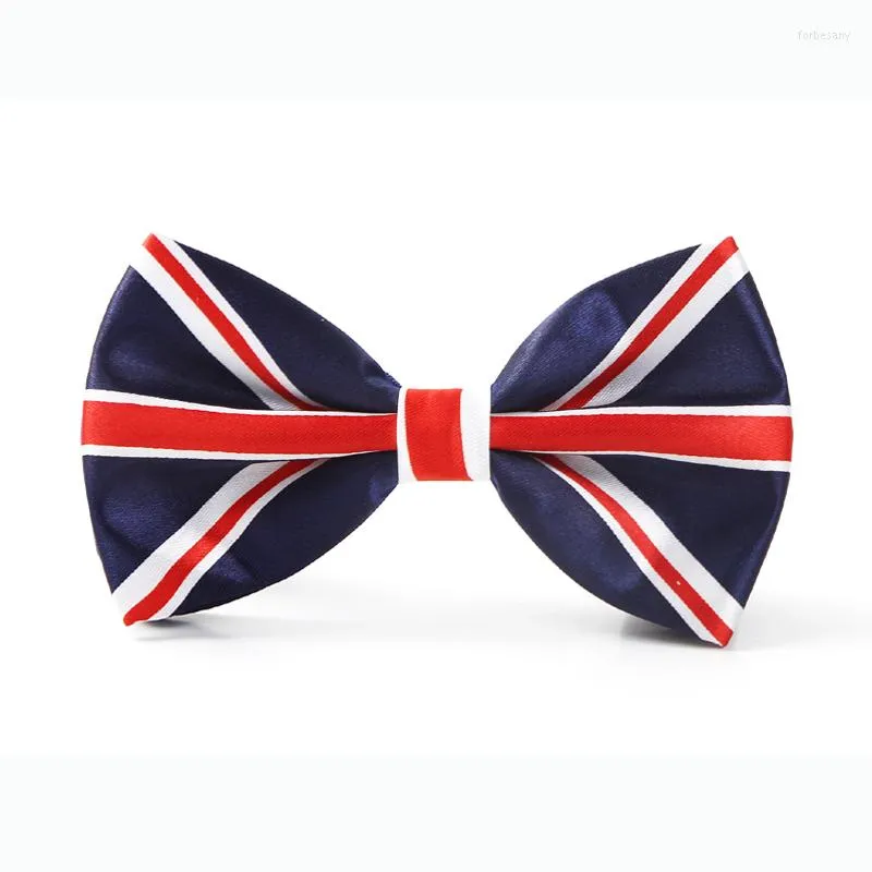 Bow Ties slips för män Fashion England Flagg Men's Tuxedo Party Butterfly Knot Formal Dress Gift Wedding Shirts Cravat Business