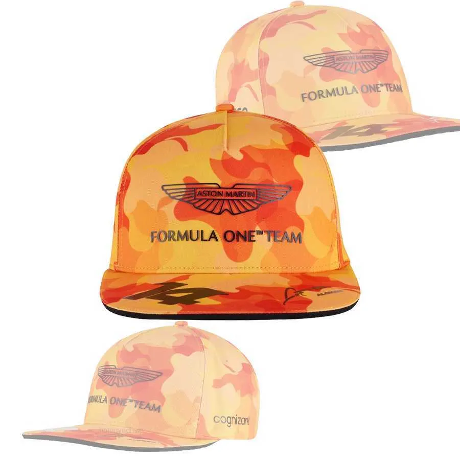 Casquettes de baseball Formula One Aston Martin F1 2023 Fernando Alonso Special Edition Spainish GP Cap Mens Womens Flat Brim Hat réglable