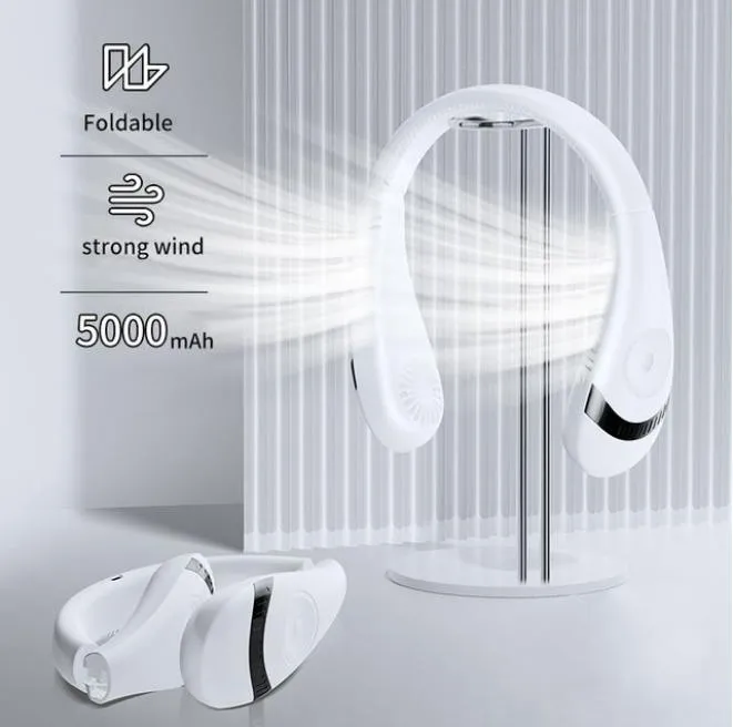 24€ sur Ventilateur de cou portable sans lame USB blanc