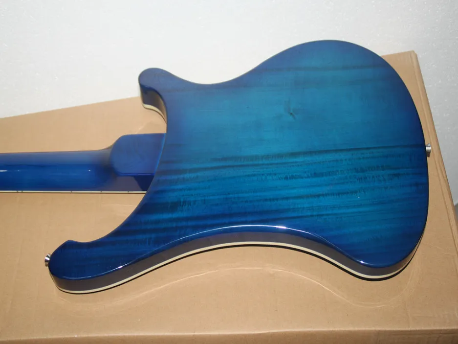 Custom 4 cuerdas para zurdos 4003 bajo diapasón de palisandro azul bajo eléctrico