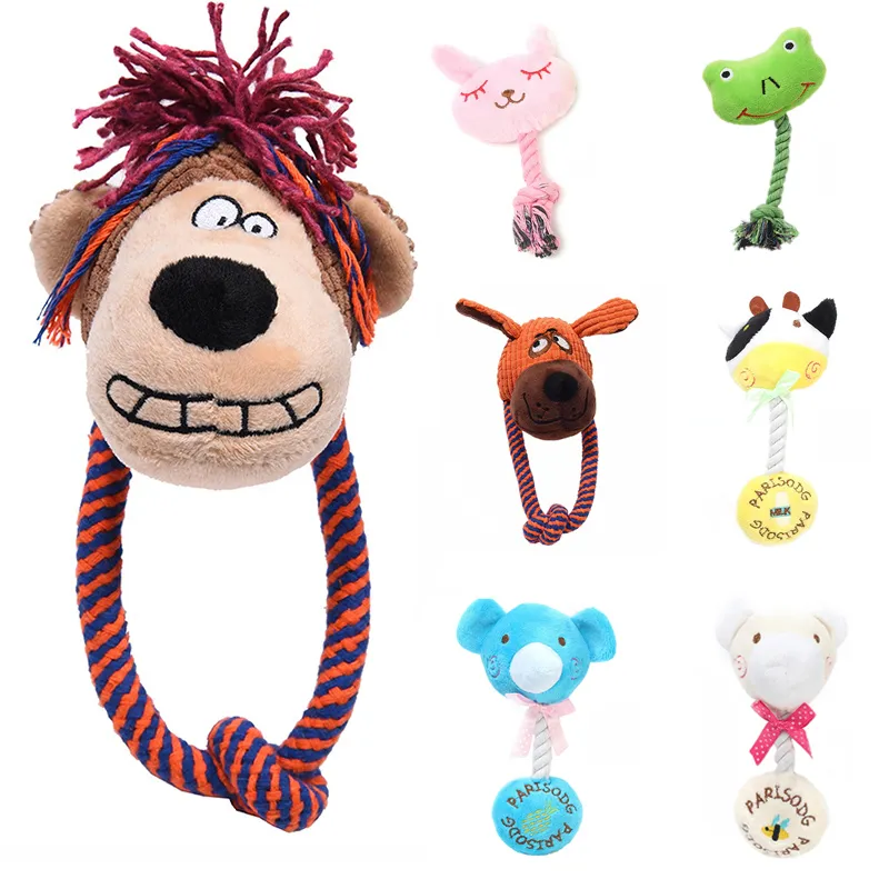 Cartoon Animals Pet Dog Chew Toy Squeaky Dog Toys For Small Dogs Bite Resistenta Valp Toys Pets Products Supplies Jouet Chien