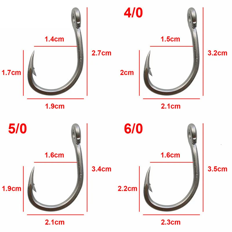 Stainless Steel Small Fish Hooks White Tuna Bait For Strong Game