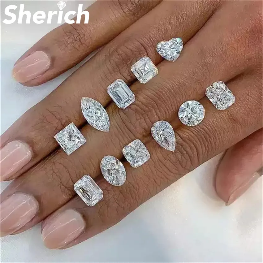 Diamanti sciolti Sherich GRA Sciolto Forma speciale D Colore Cuore Principessa Ovale Radiante Marquise Cuscino Taglio Lab Grown Gioielli con diamanti 230607