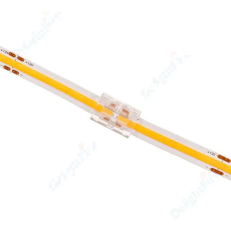 Connettori LED A 2 Poli Da 10mm Senza Saldatura – Per Strisce 5050 3528 COB – Angolari L E T (Set Con Cacciavite)