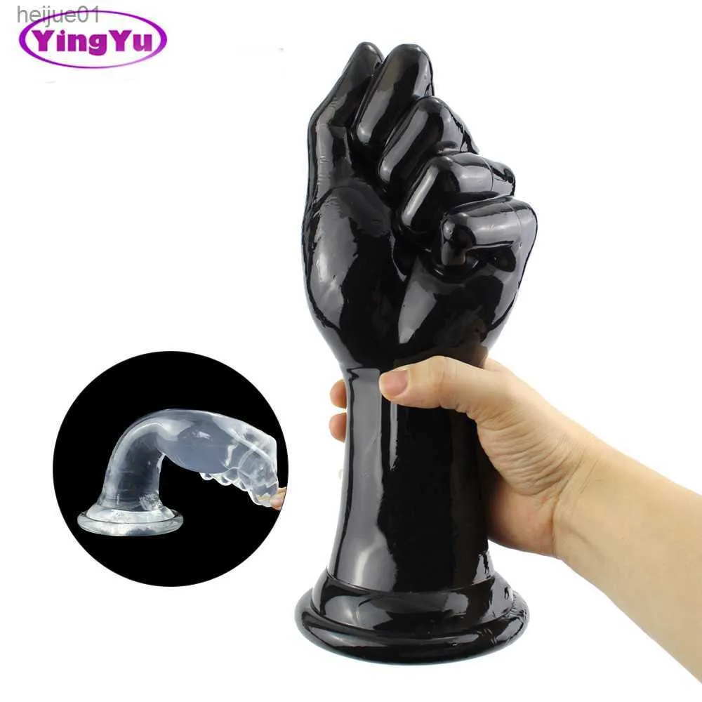 2022 New Big mano Dildo Pugno enorme Dildo Masturbazione femminile Vagina Massaggiatore Grande Plug anale Prodotti per adulti Giocattoli del sesso per donna L230518