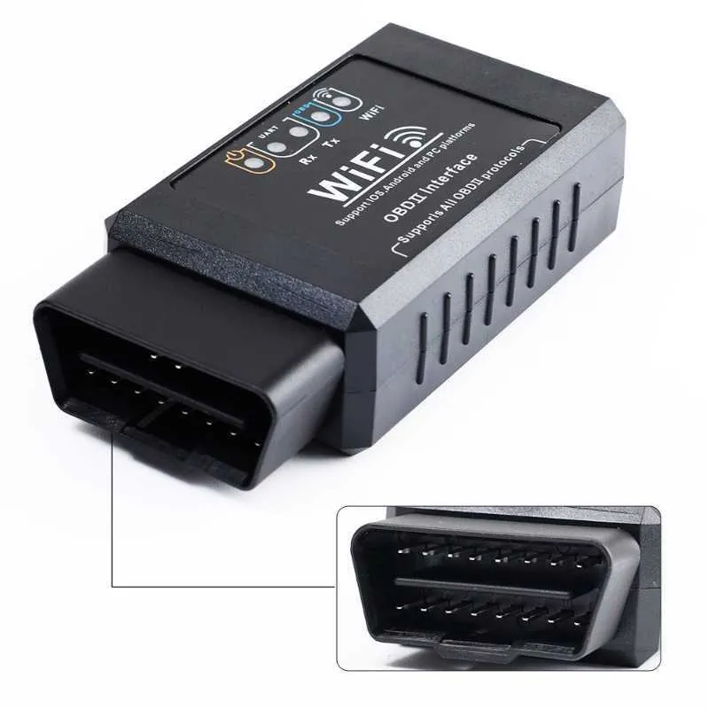 Elm327 Interface Supports All Obdii Protocols WiFi Adapter OBD2 Scanner -  China Elm327 Interface Supports All Obdii Protocols, OBD2