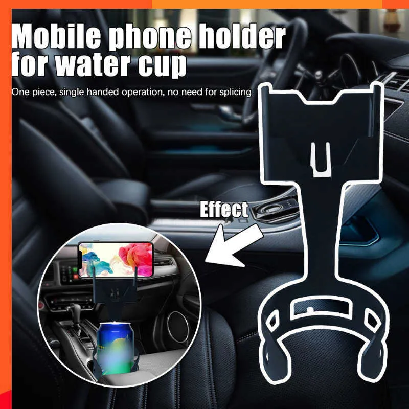 Nowy telefon komórkowy Hoder uniwersalny uchwyt na napoje samochodowe wielofunkcyjny uchwyt na kubek wody stojak na napoje do kawy akcesoria samochodowe