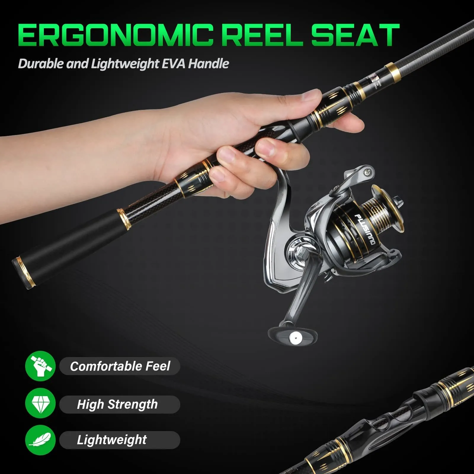 Rod Reel Combo PLUSINNO Fishing And Telescopic Pole With EVA Handle X Case  230608 From Heng06, $63.31