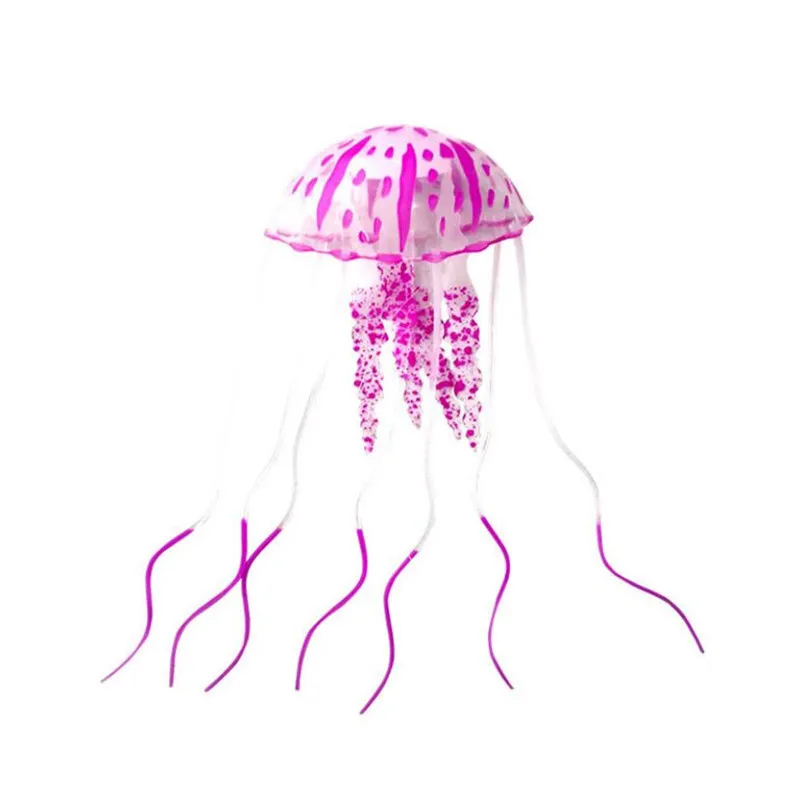 Искусственное плавание светящее эффект медузы украшения аквариума рыб подводной завод