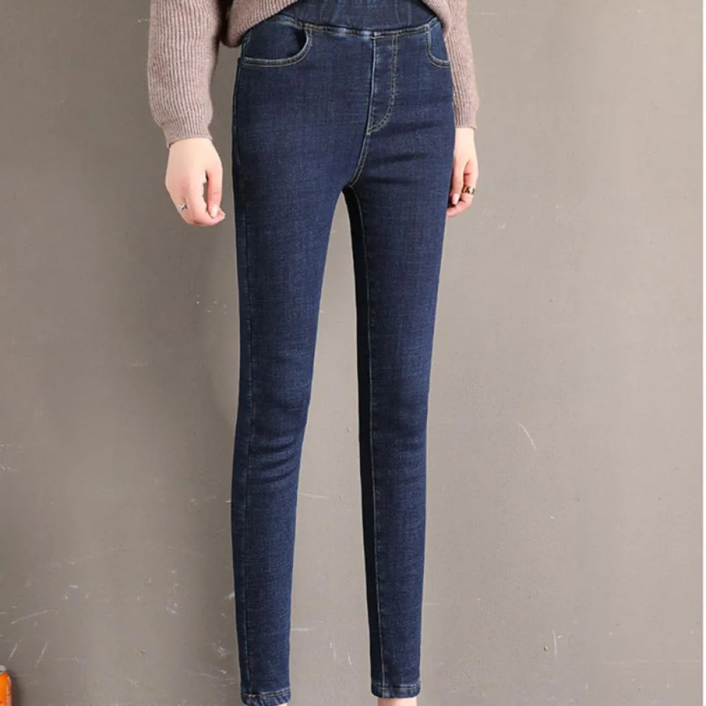 Jeans Hot Selling Double Fleece Thermal Jeggings Warm Pants Jean Winter Warm  Pants For Women Girl B5 From Pzeou, $22.26