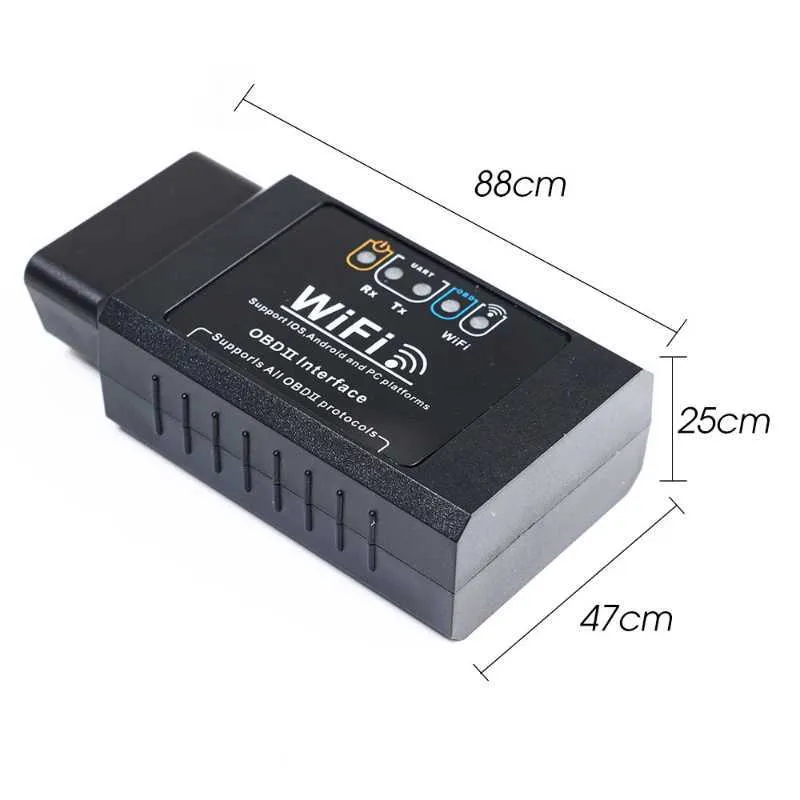 Mini iPhone Android PC Car Diagnostic Scanner ELM327 Wi-Fi OBD2 OBDII WiFi