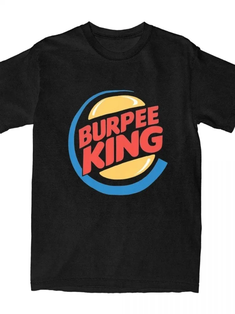 T-shirts voor mannen T-shirt voor mannen Crossfit Workout Burpee King T-shirt grappig verjaardagscadeau voor vriendje man vader mannen zomer korte mouw 230607