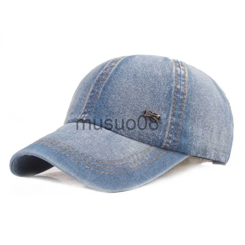 Boné Boné De Beisebol Vintage Algodão Lavado Homens Mulheres Denim Chapéu Pai Ajustável Estilo Caminhoneiro Perfil Baixo Boné de Viagem Casual J230608