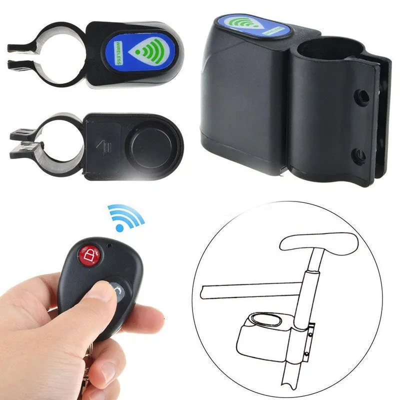 Bike Locks Bicycle Alarm Anti theft Lock Mountain Wireless Remote Control Code Riding Equipment Accessories Supplies 230607