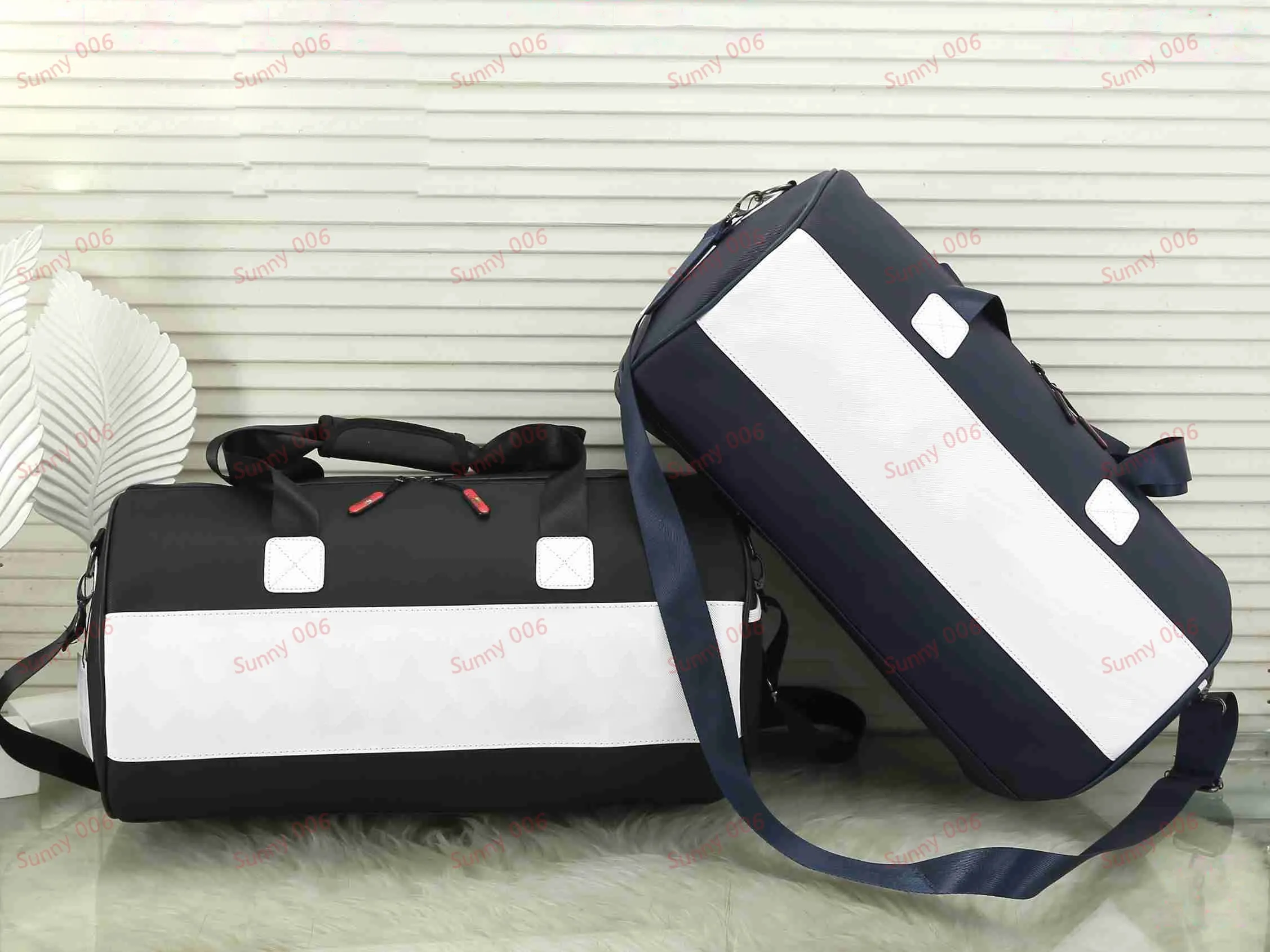 Handväska axelväska lyxresor duffelpåsar designer dubbel zips tote utomhus väska stor kapacitet casual bagage paket baksida