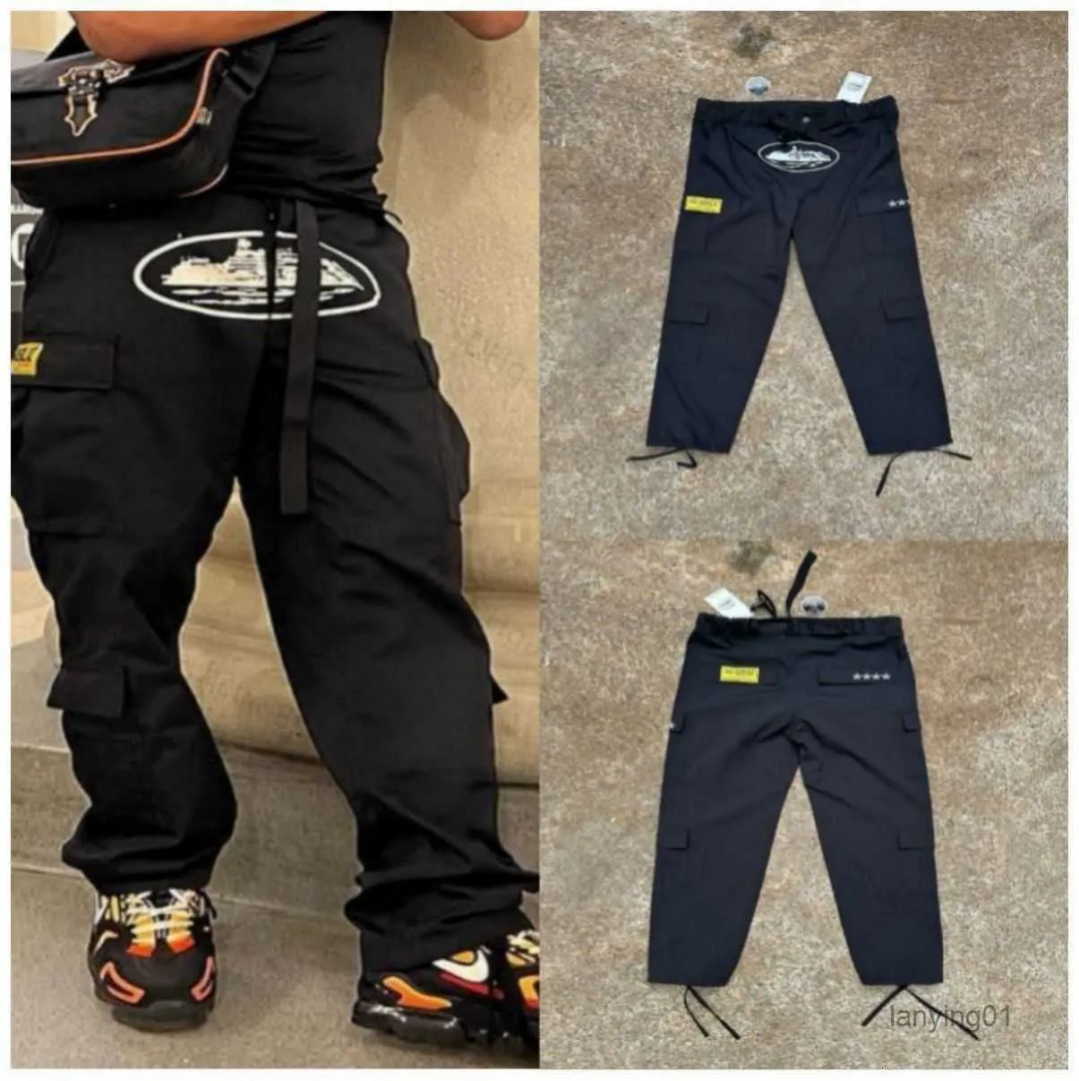 Corteiz Multi Pocket Cargo Pants Men's Street Loose Straight Casual  Trousers