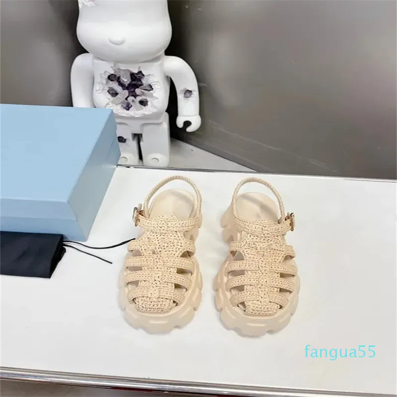 2023-Luxury Fashion Sandals Designer Slippers womens mens sliders Paltform Slides buckle strap Flat casual shoes