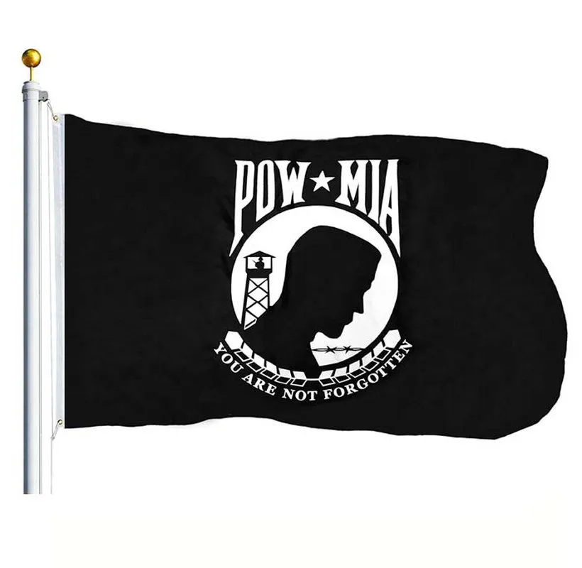 UAmerican POW MIA drapeau 90X150cm USA Vous n'êtes pas oublié Drapeaux de prisonniers de guerre Résistant-Prisonnier de guerre Événements Bannière