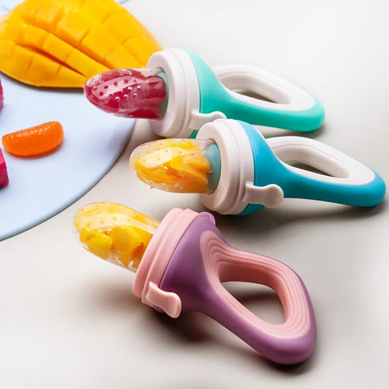 Tazze Piatti Utensili nati Ciuccio Cibo Sgranocchiare Ciucci per bambini Alimentatore Bambini Frutta Alimentazione Sicuro Allenamento Tettarelle per capezzoli 230607