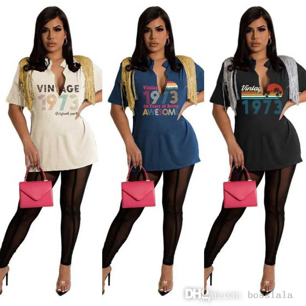 T-shirt estiva da donna a maniche corte moda alta qualità scavata versatile nappa stampata magliette firmate