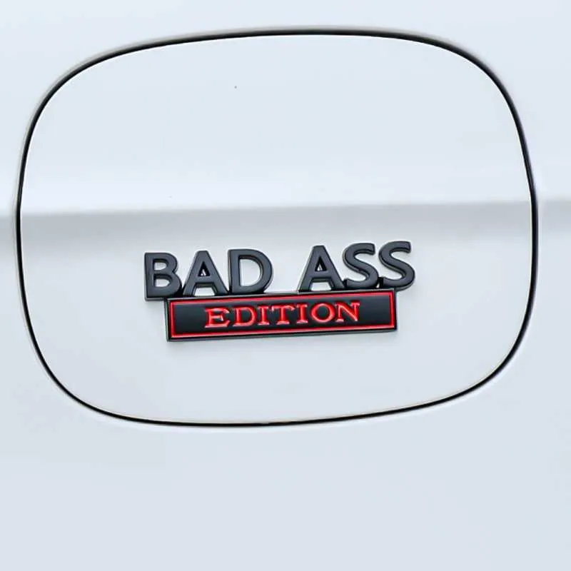 Bad Bumper Stickers New BAD ASS Edition Emblem 3D Metal Car Decoration