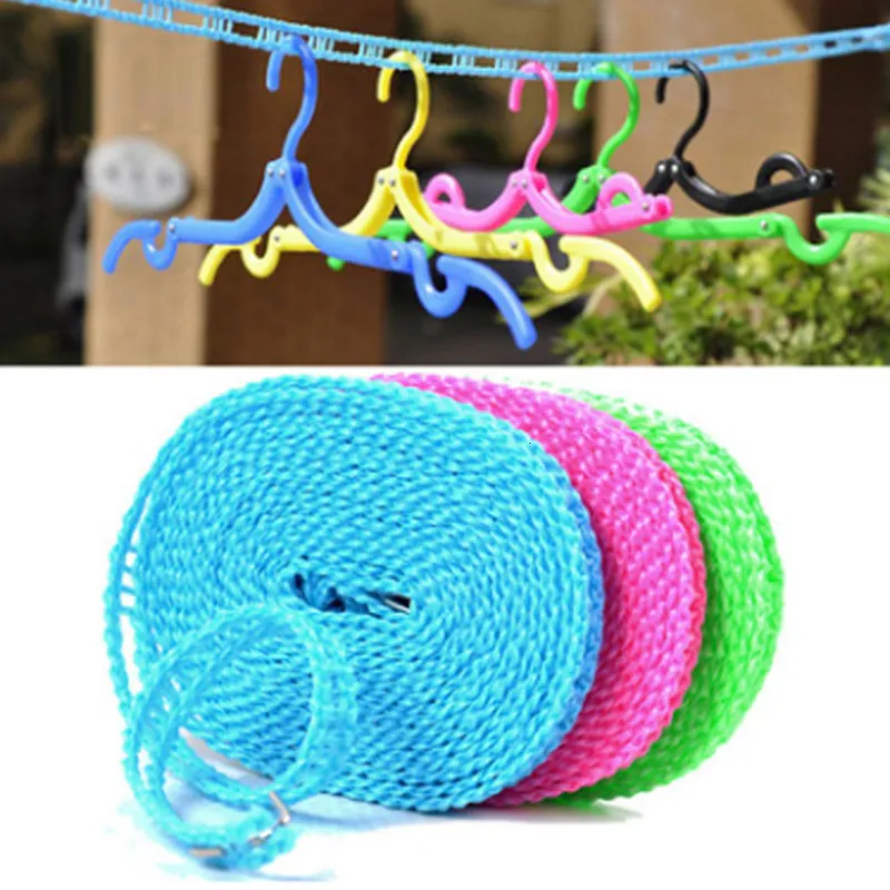 Other Home Storage Organization Outdoor Clothesline Nylon NonSlip Laundry Line Rope Travel Business Windproof Clothes Cord 3510 Meter Long 230607