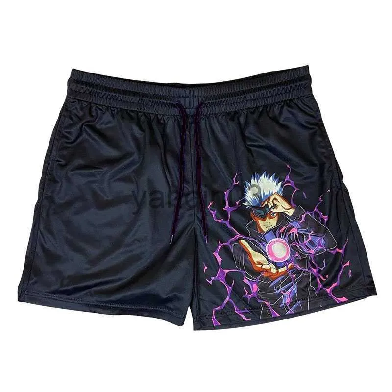 Shorts pour hommes Shorts de sport Hommes Femmes Jujutsu Kaisen Gojo Satoru Imprimé Anime Shorts Casual Fitness Workout Running Séchage rapide Pantalon court J230608
