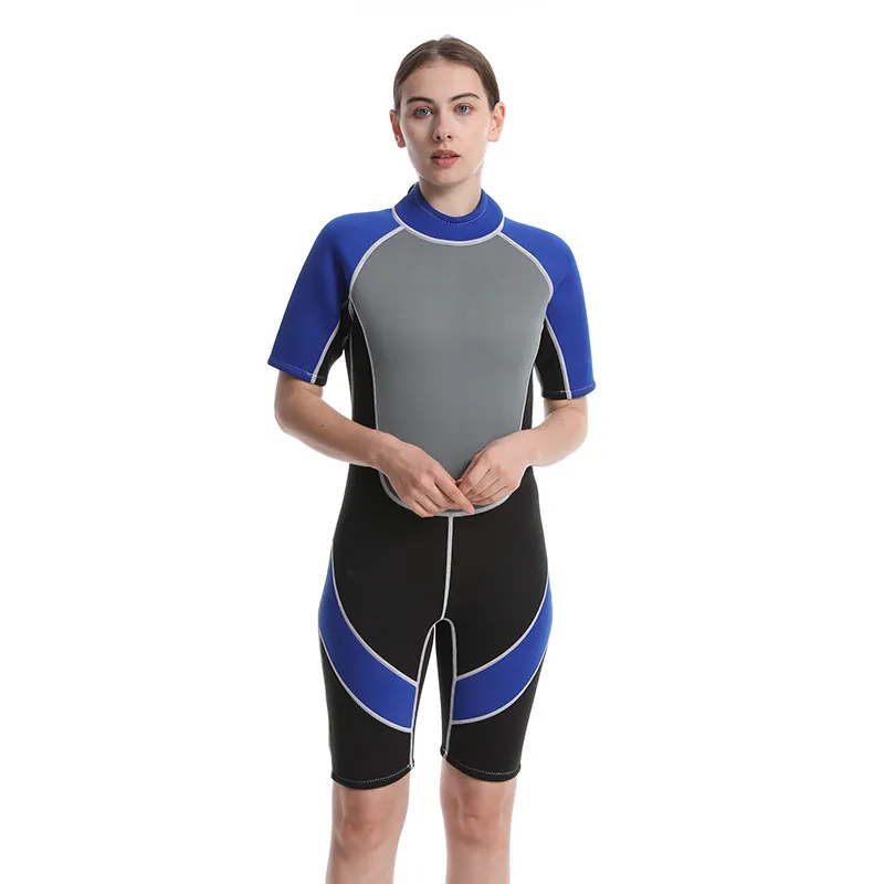 Combinaison de plongée une pièce de haute qualité Protection solaire à manches longues pour tout le corps Maillot de bain Pantalon Style Surf Snorkeling Suit Dive