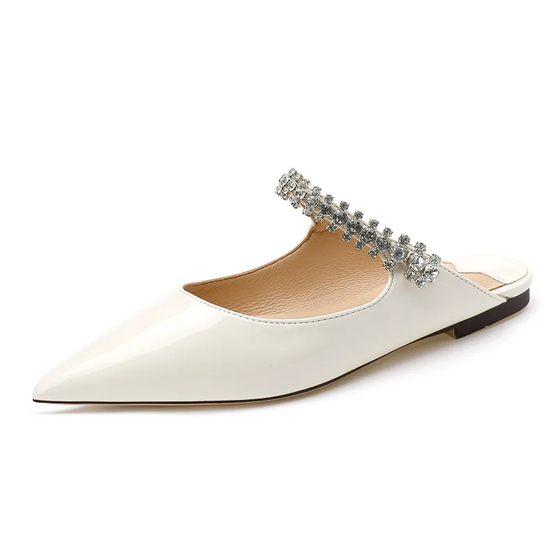 Sapatos sociais femininos verão novo design moda luxo diamantes brilhantes sandálias femininas