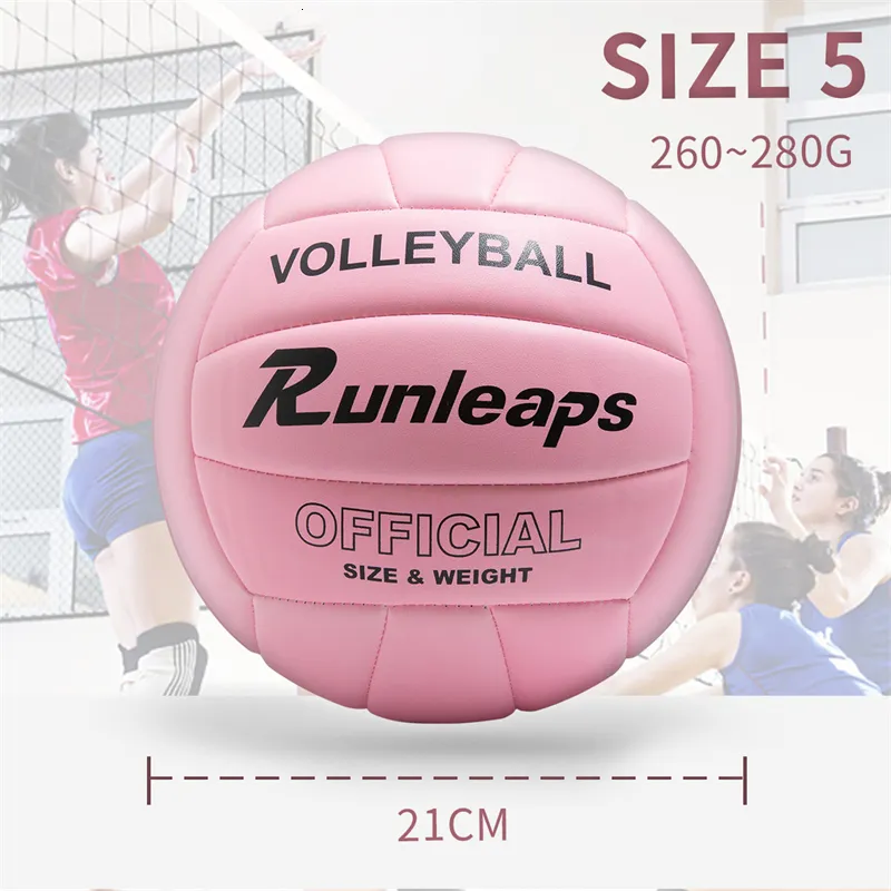 Volleyball Balls Official Size 5, Pink Volleyball For Indoor