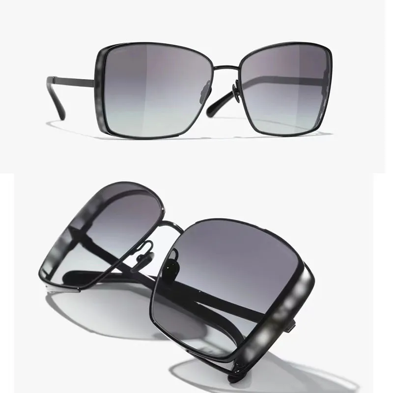 Okulary przeciwsłoneczne dla kobiet metalowa rama pusta design 4581 Black Sports Style Designer okulary przeciwsłoneczne amerykańskie okulary oryginalne pudełko