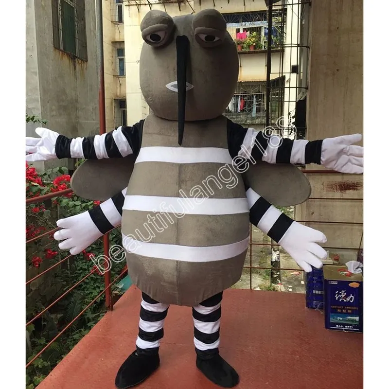 Mosquito Mascot Kostuum Stripfiguur Outfit Pak Halloween Party Outdoor Carnaval Festival Fancy Dress voor Mannen Vrouwen