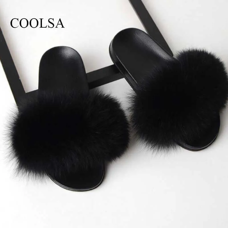 Sandals Summer Ladies Colorful Fur Fluffy Slippers Womens Lovely Plush Real Hair Slides Party Furry Flip Flops Sandals 230417