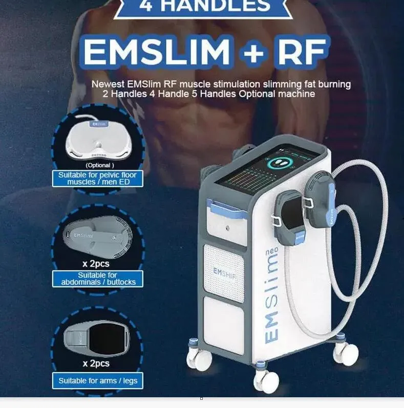 Uso del salone Terapia EMS dimagrante Verticale 4 maniglie Emslim Neo Ad alta intensità Il grasso focalizzato riduce la costruzione elettromagnetica del muscolo Macchina per scolpire il corpo con RF