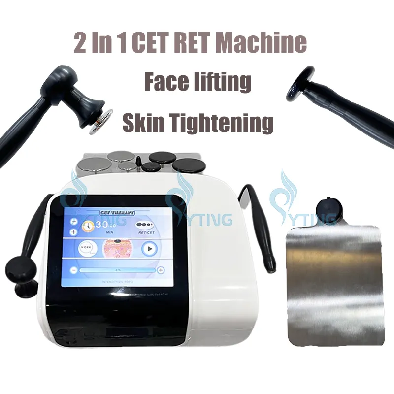 Tragbares 2-in-1 CET RET RF-Gerät Physiotherapie Schmerzbehandlung Gesichtshautstraffung Körperfettentfernung