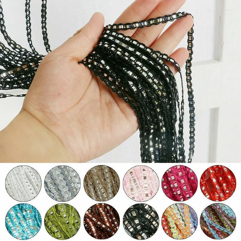 Curtain Door Beads Curtains Polyester Pearl Windows Hanging Tassels Blinds Cover Layers Indoor Home Wedding Party Decorations