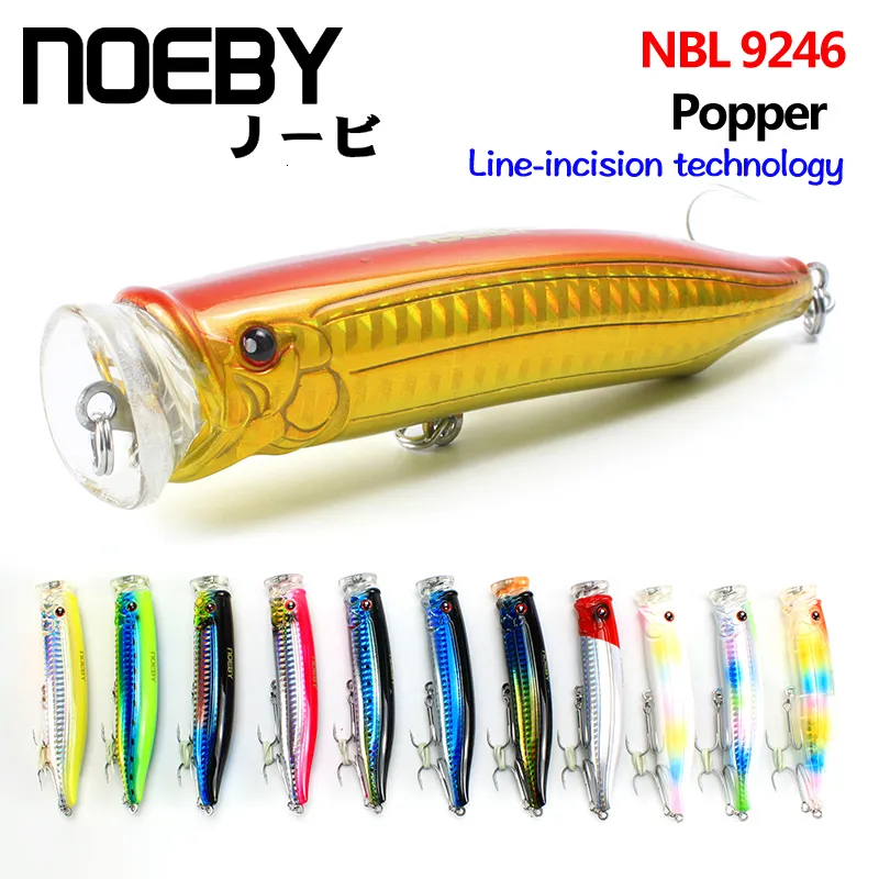 Aas Lokt NOEBY 100mm 120m topwater lokken Popper Zeevissen Lokken Top Water Hard Aas VMCSUGIURA Dreg Sterke Verleiding Lokt 230607